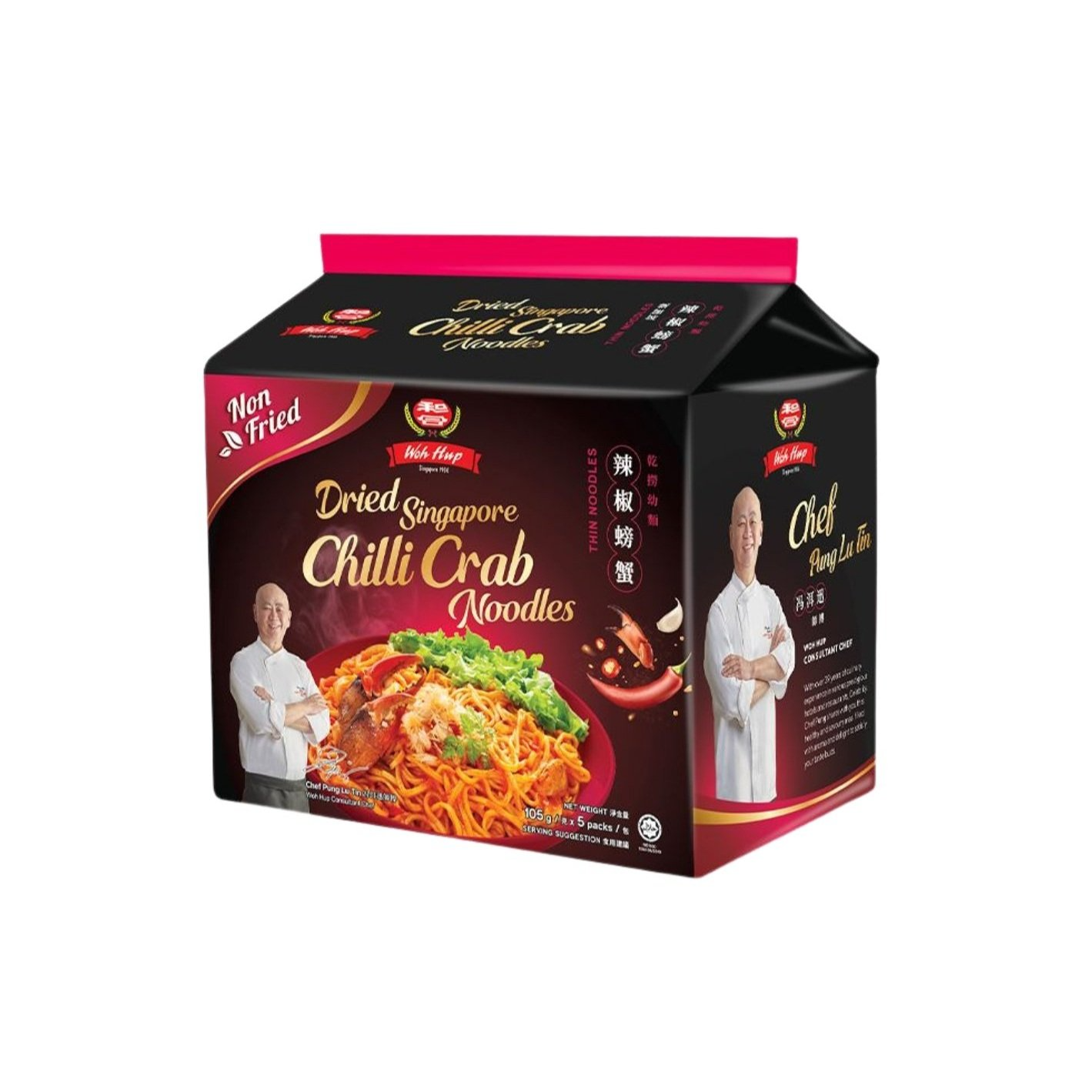 Woh Hup Dried Singapore Chilli Crab Noodles 105g (5-pack)